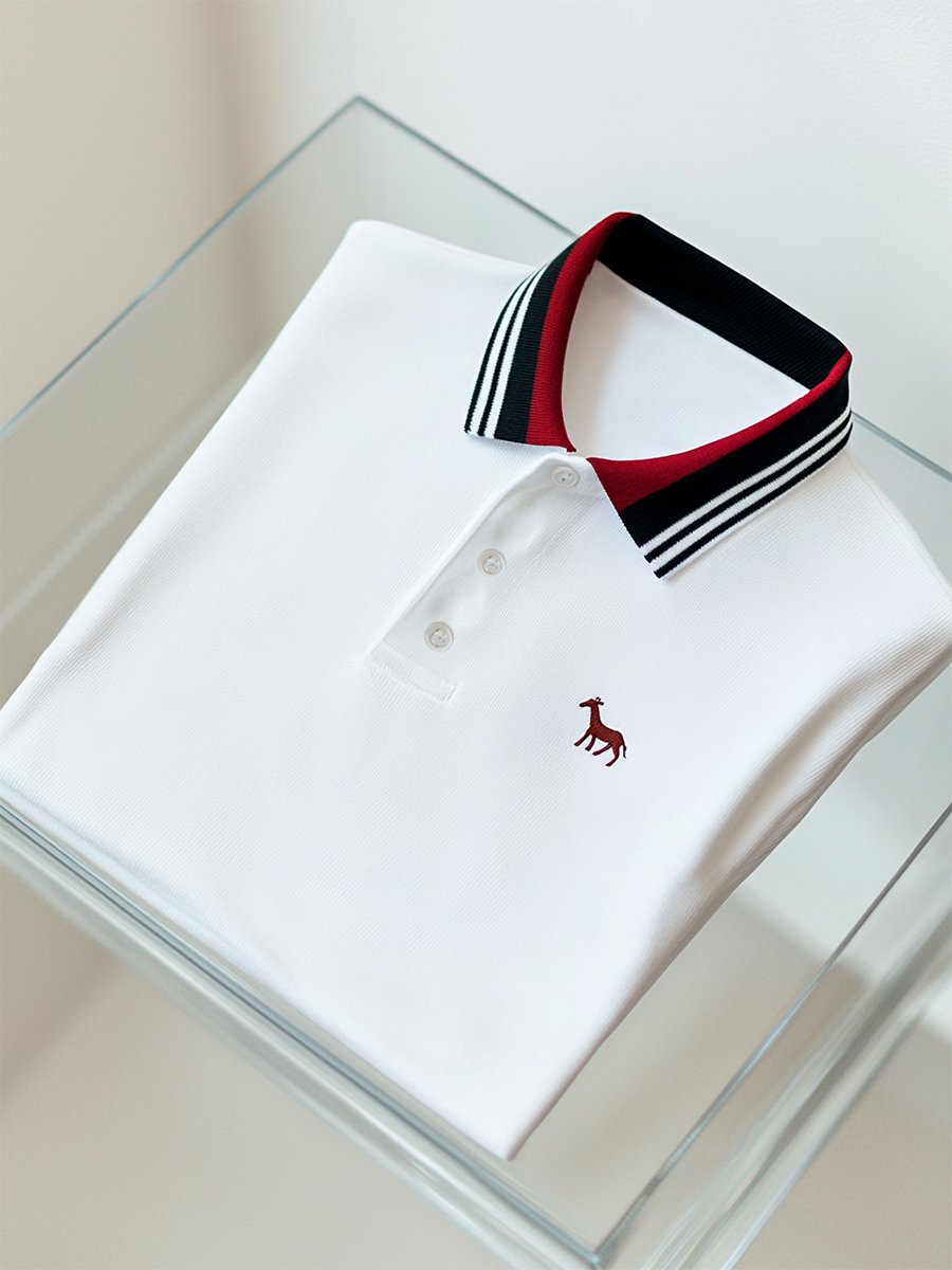 Camisa polo ejecutivo casual Button de manga corta para hombre