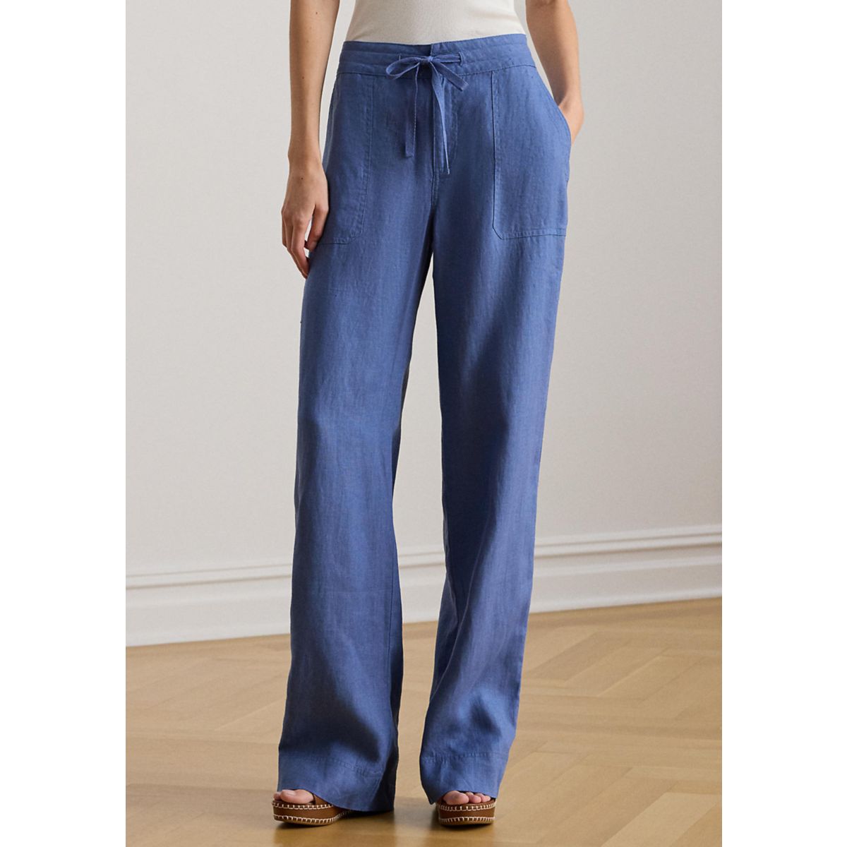 Women's Linen Wide-Leg Pants - 1
