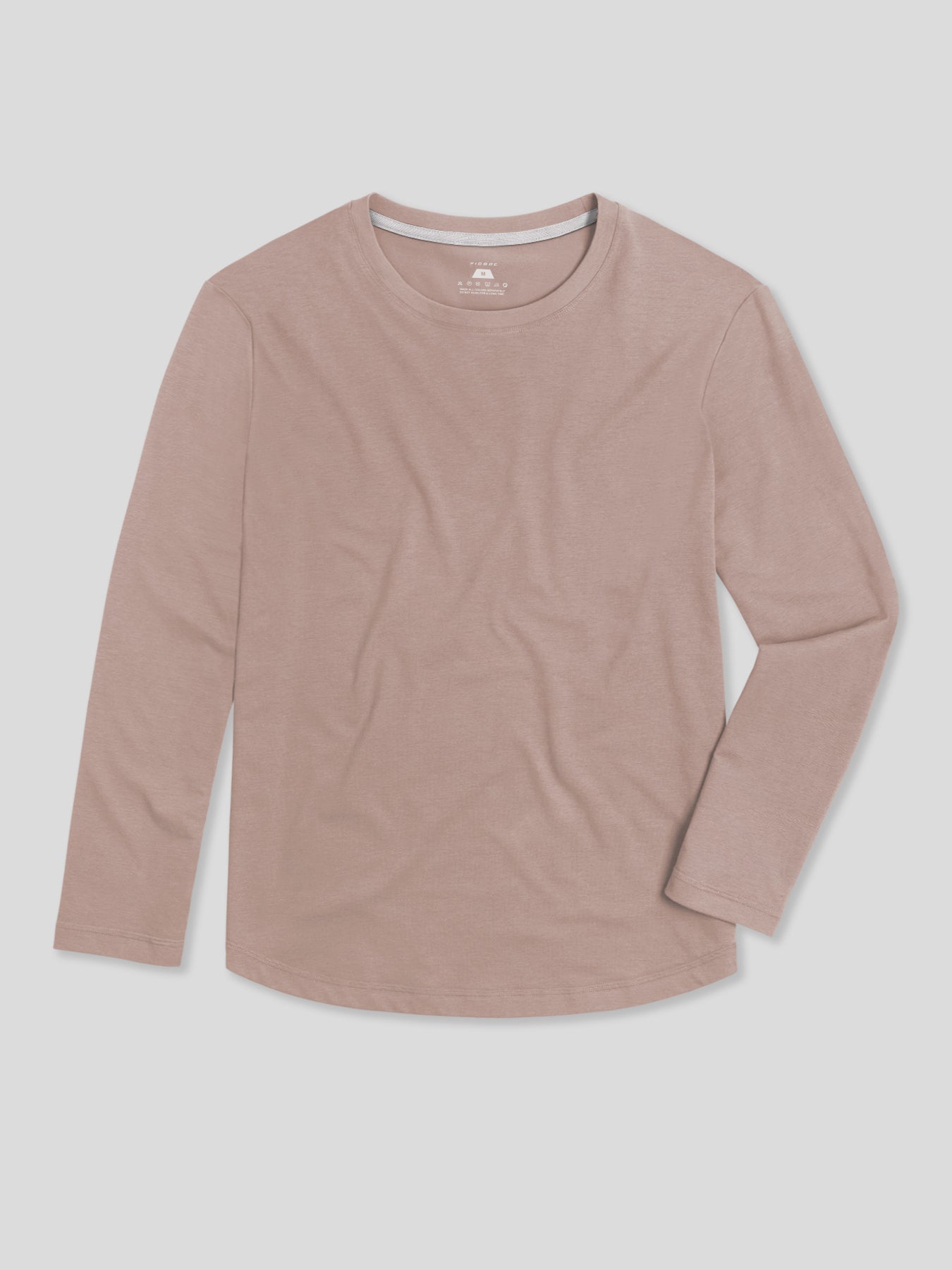 StaySmooth de manga larga Curve Hem Tee:clásico Fit
