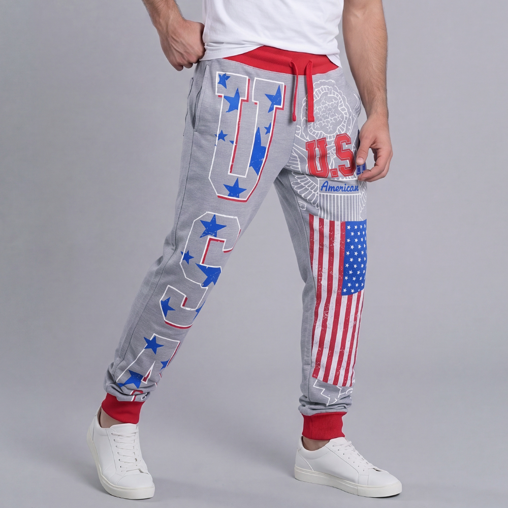 Pantalón casual Athletic with Letter estampado para hombre