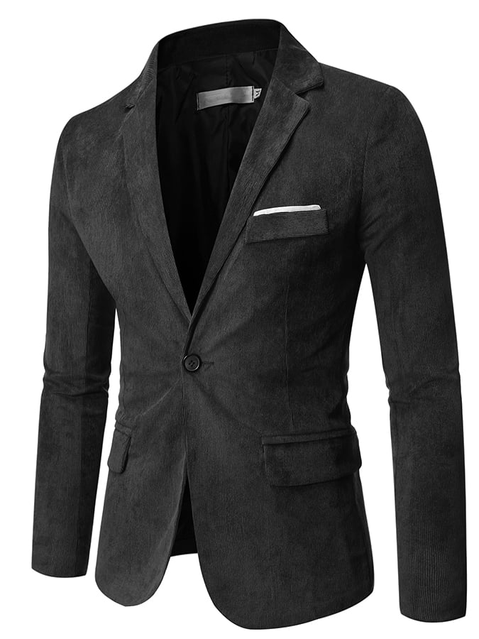Saco ejecutivo casual Fit One Button pana para hombre
