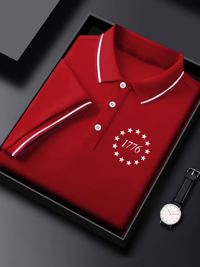 Camisa polo 1776 estampado para hombre