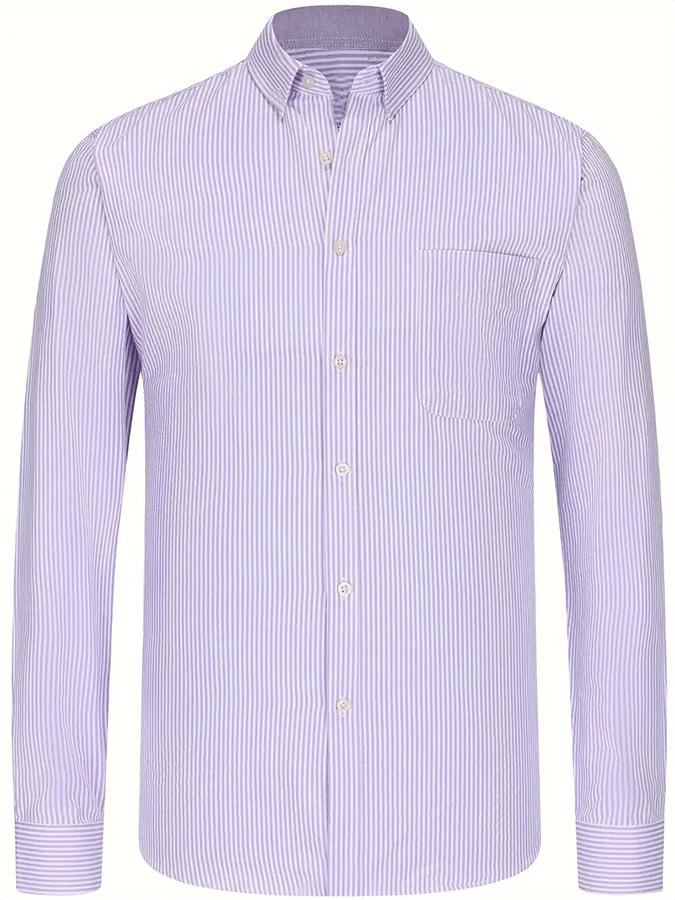 Camisa a rayas ejecutivo casual para hombre