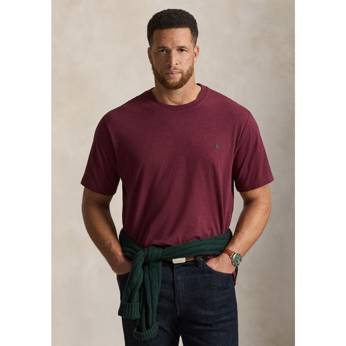 Big & Tall Jersey Crewneck T-Shirt - 6