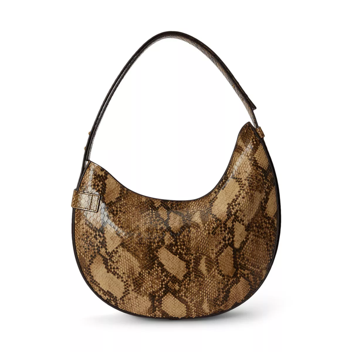 Python-Embossed Large Tasha Shoulder Bag - 3