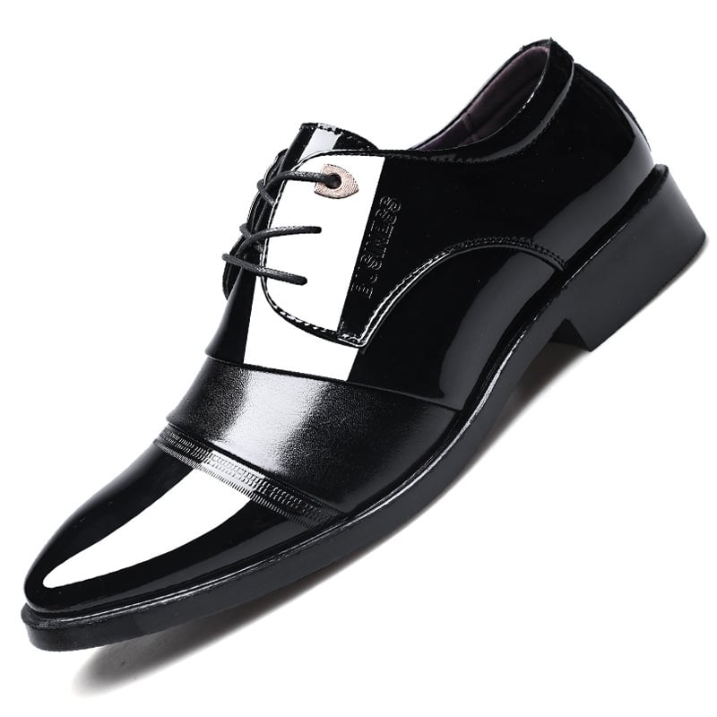 Zapatos ejecutivo casual Pointed Toe Patchpara trabajo Faux cuero Oxfords para hombre