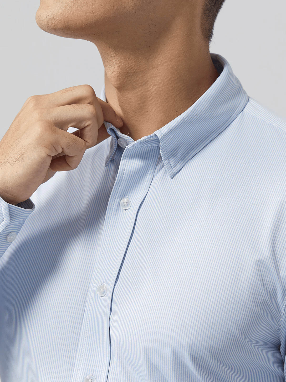 Camisa ejecutivo casual de manga larga para hombre