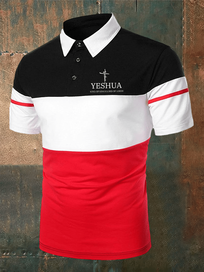 Camisa polo Faith estampado casual para hombre
