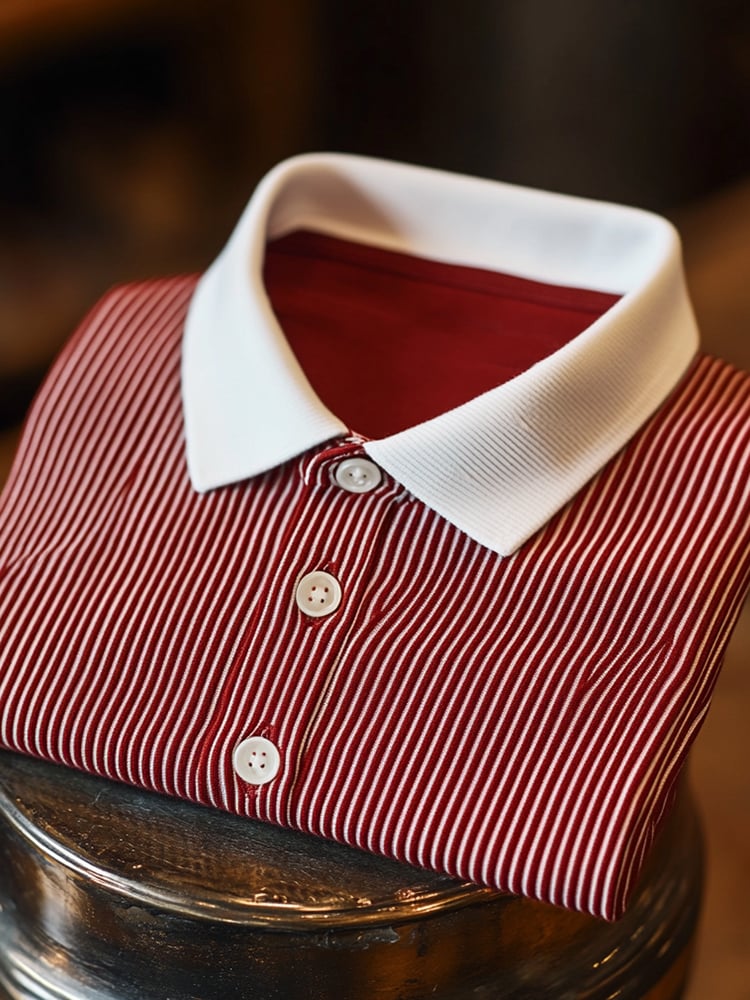 Camisa polo ejecutivo casual Button de manga corta para hombre