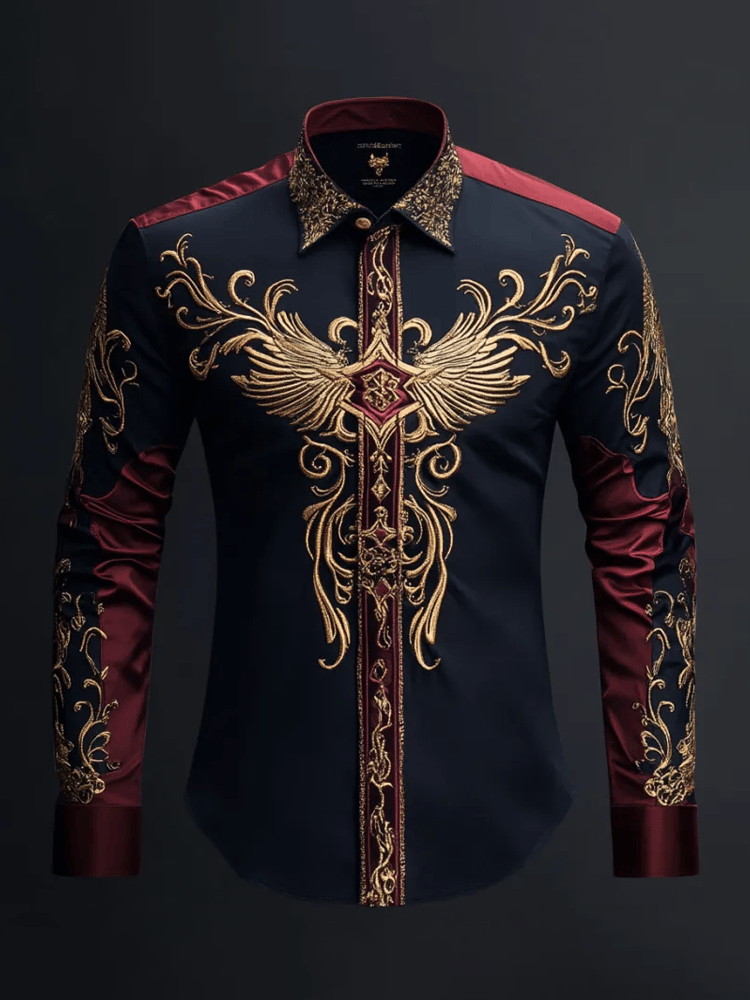 Camisa de lujo Gorgeous de manga larga para hombre
