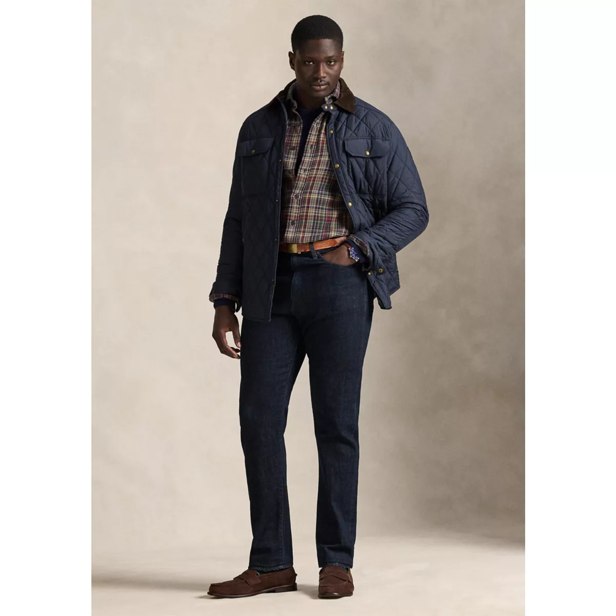 Big & Tall Plaid Brushed Flannel Shirt - 4