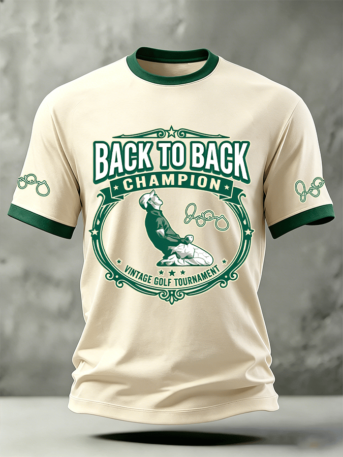 Camiseta Golf Fan estampado de manga corta para hombre