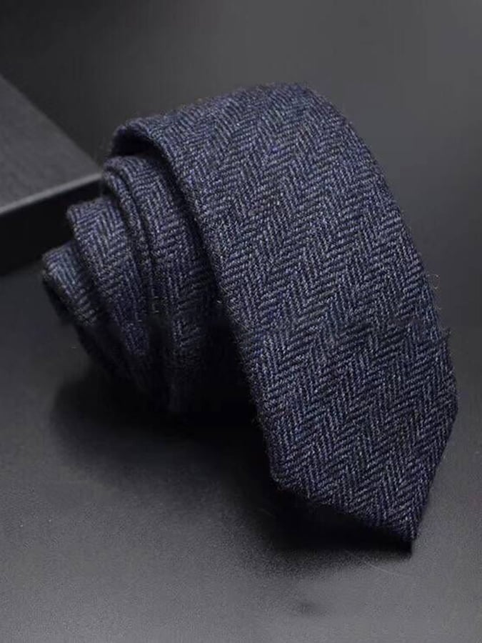 Vintage Versatile Herringbone Design a rayas Tie para hombre