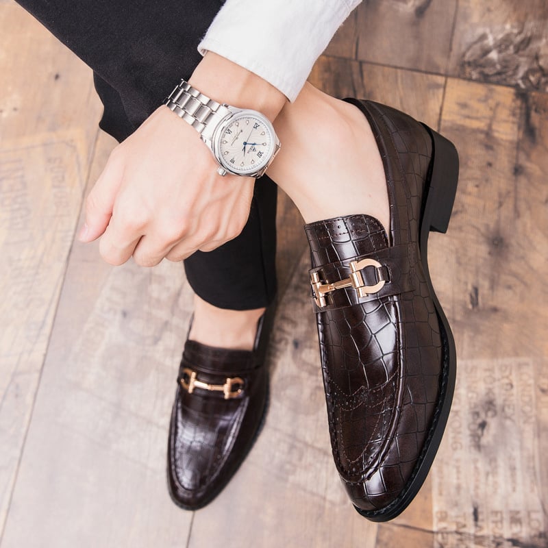 Zapatos ejecutivo casual Exotic Skin para hombre