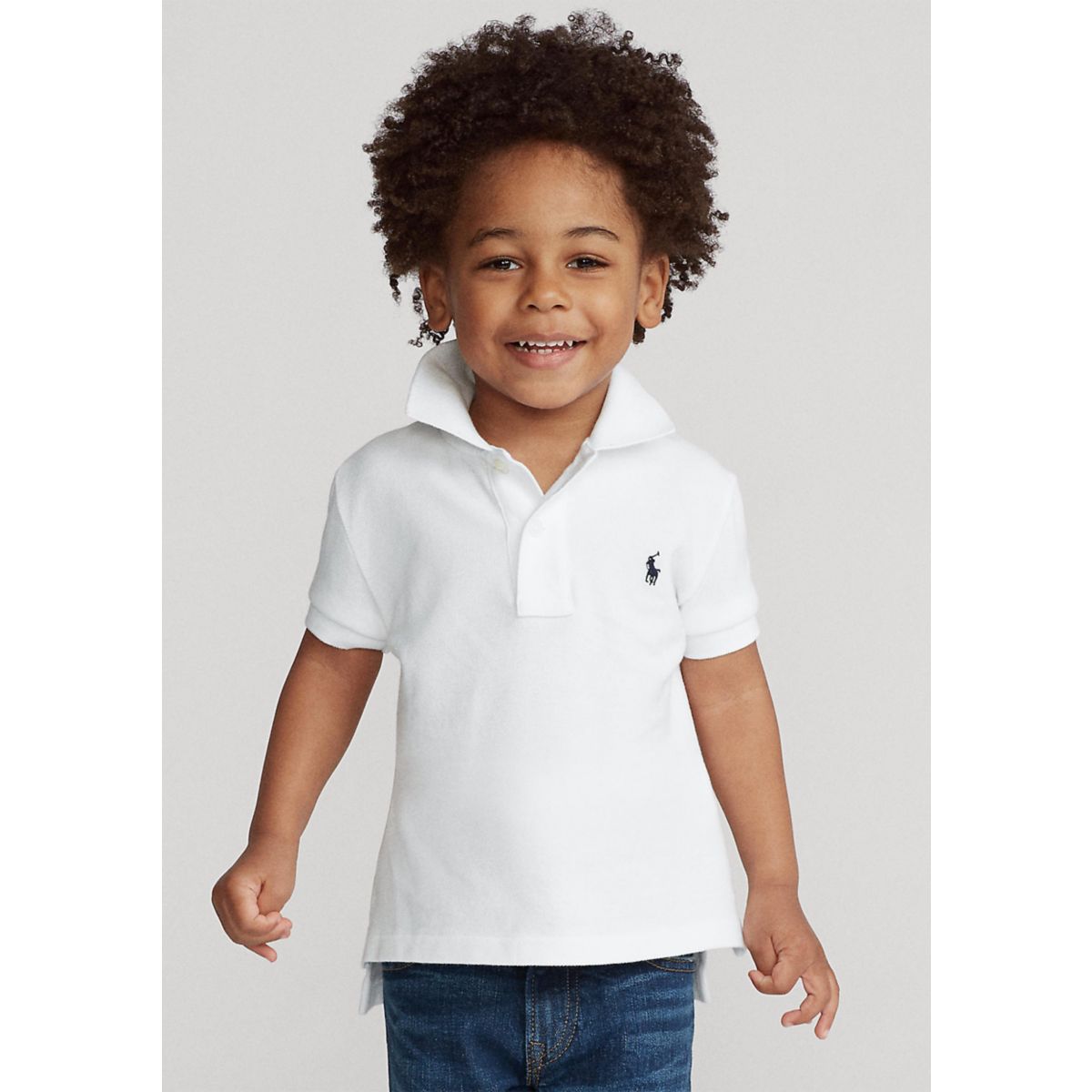 Boys 2-7 Cotton Mesh Polo Shirt - 4