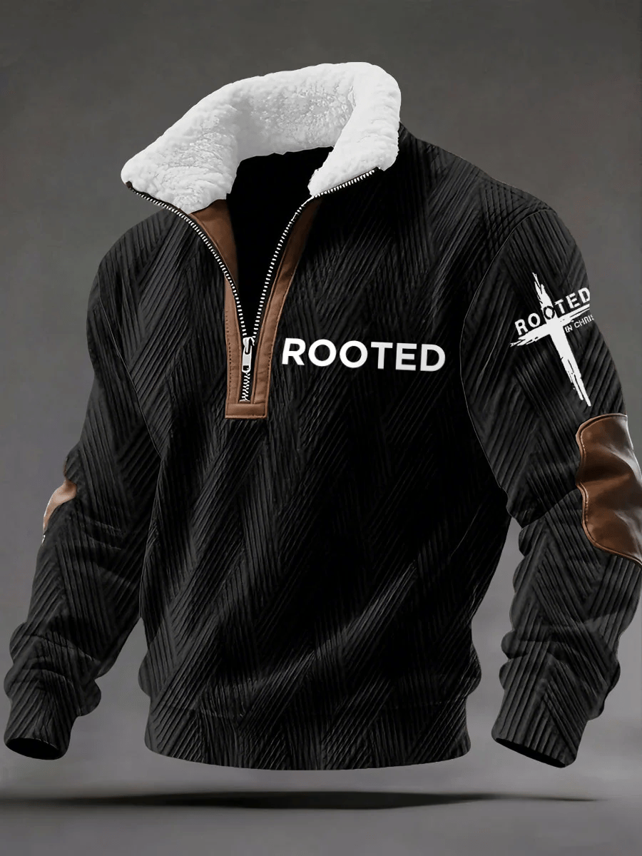 Sudadera con capucha Rooted in Christ estampado -Fast Shipping para hombre