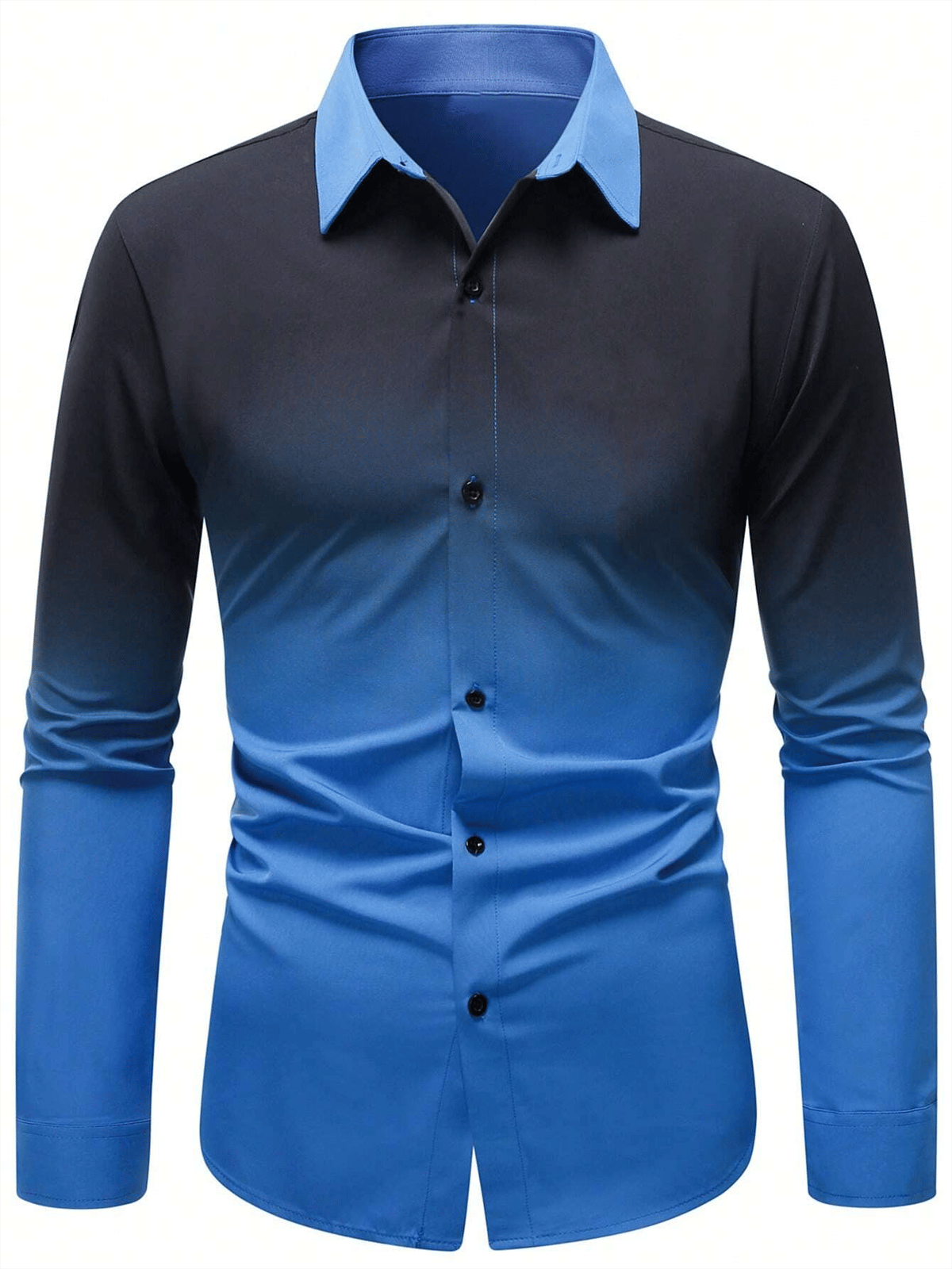 Camisa ejecutivo casual de manga larga para hombre
