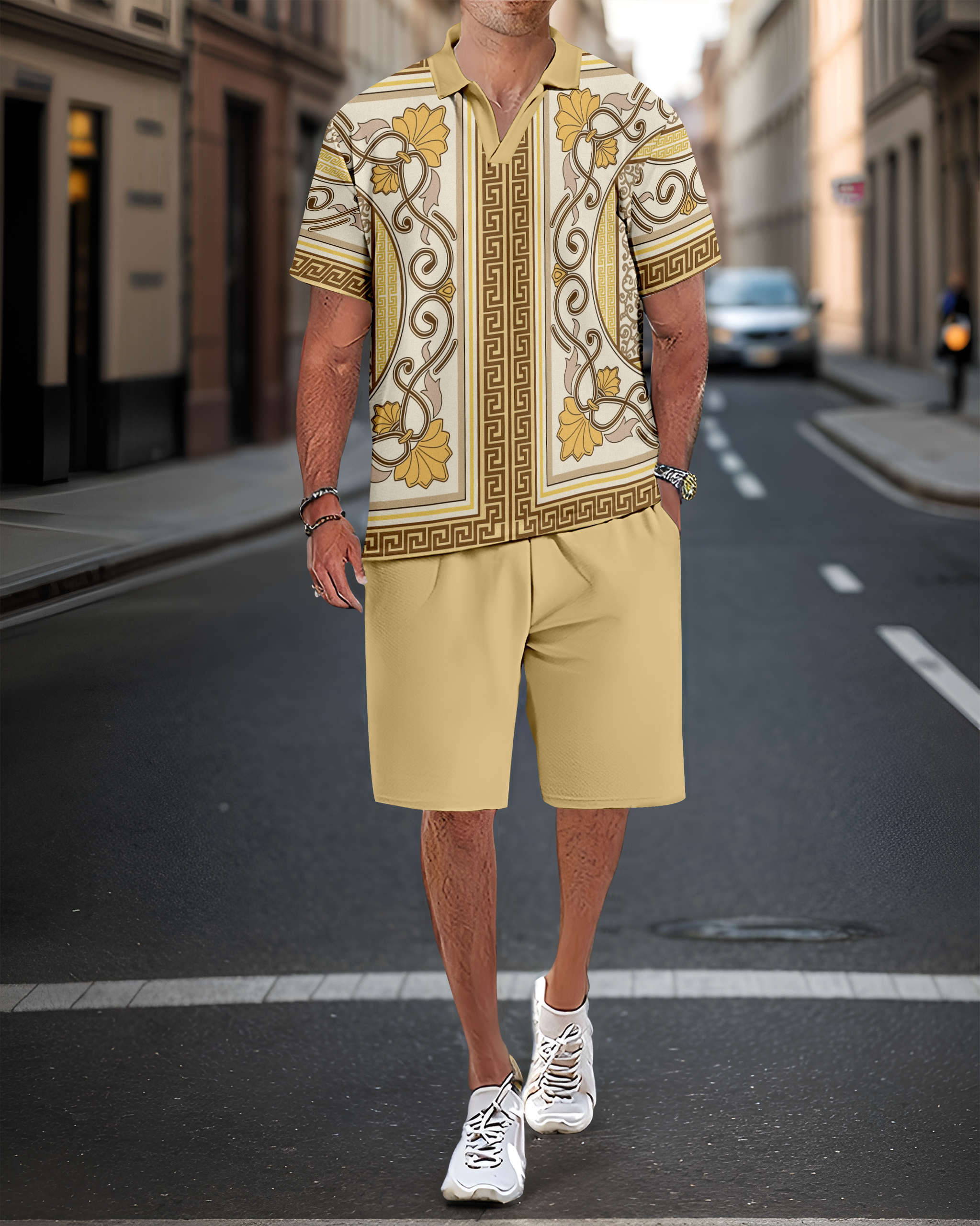 Suitmens casual Summer POLO Set 022 para hombre