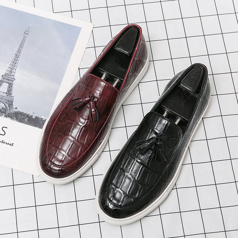 Zapatos retro ejecutivo casual Tassel Leather