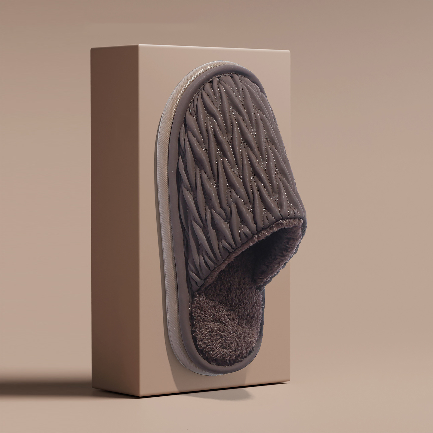 Smooth, thick-soled, antibacterial, odor-resistant, warm, de algodón slippers