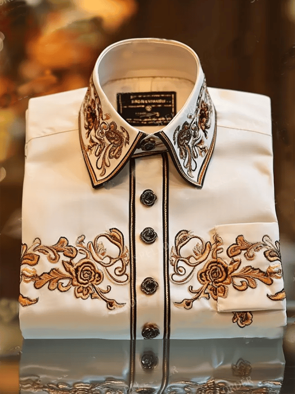Camisa de lujo Gorgeous de manga larga para hombre