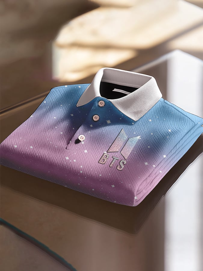Camisa polo Music Art estampado para hombre