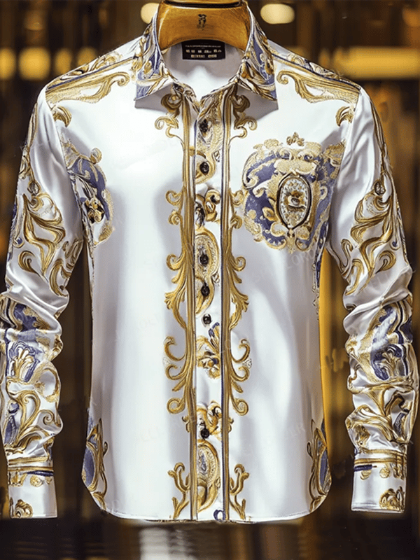 Camisa de lujo Gorgeous de manga larga para hombre