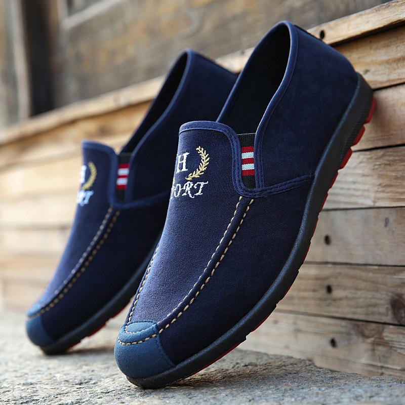Mocasines Cowhide-Soled Low-Top Canvas