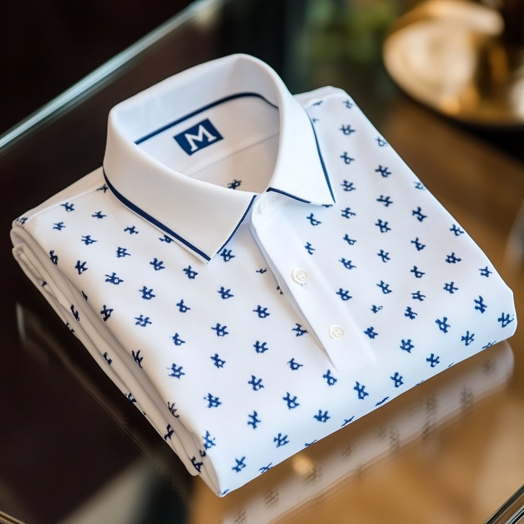 Camisa polo ejecutivo casual estampado Button de manga corta para hombre