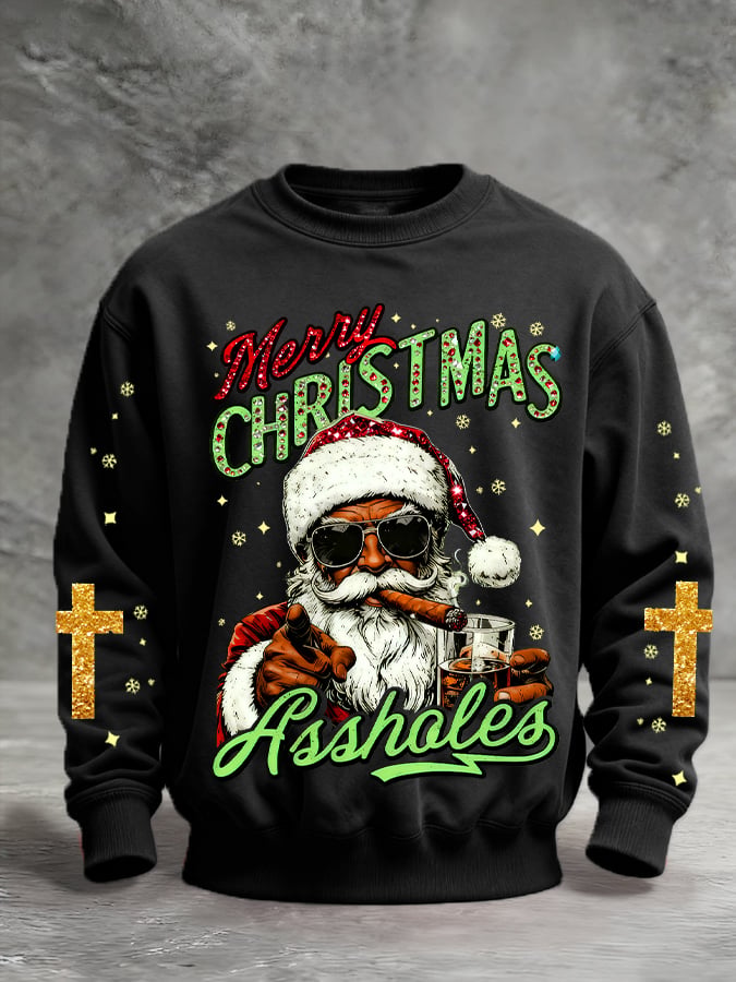 Sudadera Christmas estampado Pullover para hombre