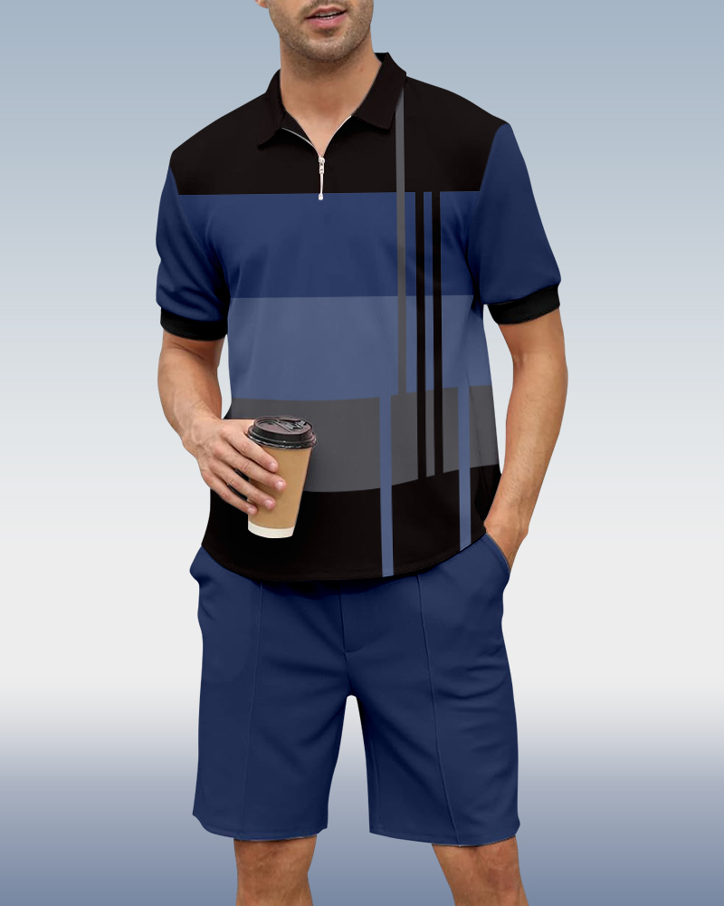 Suitmens casual Summer POLO Set 005 para hombre