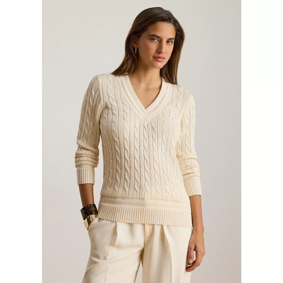 Women's Cable-Knit Cricket Sweater - 3