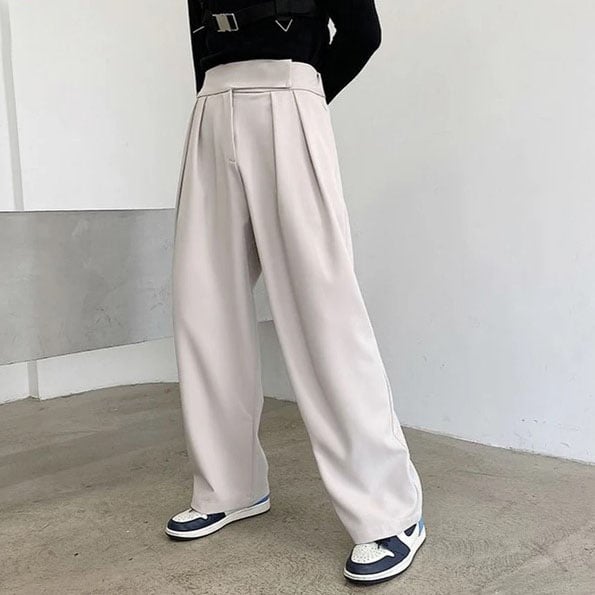 Pantalón Mens holgado Straight Wide-leg