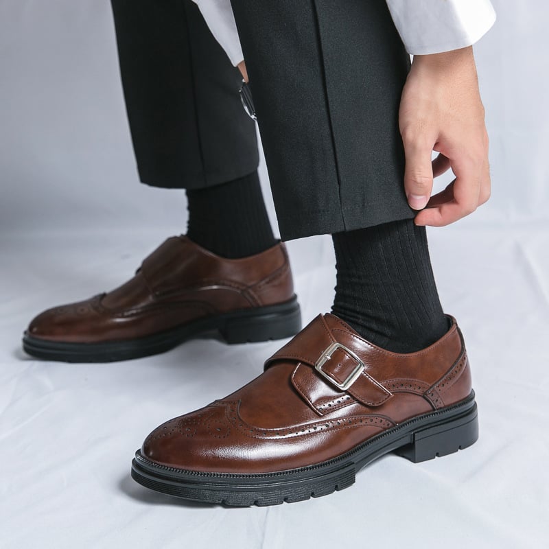 Zapatos ejecutivo casual cuero para hombre