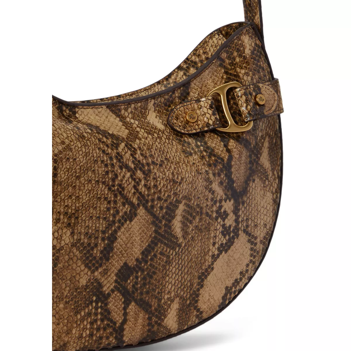 Python-Embossed Large Tasha Shoulder Bag - 5