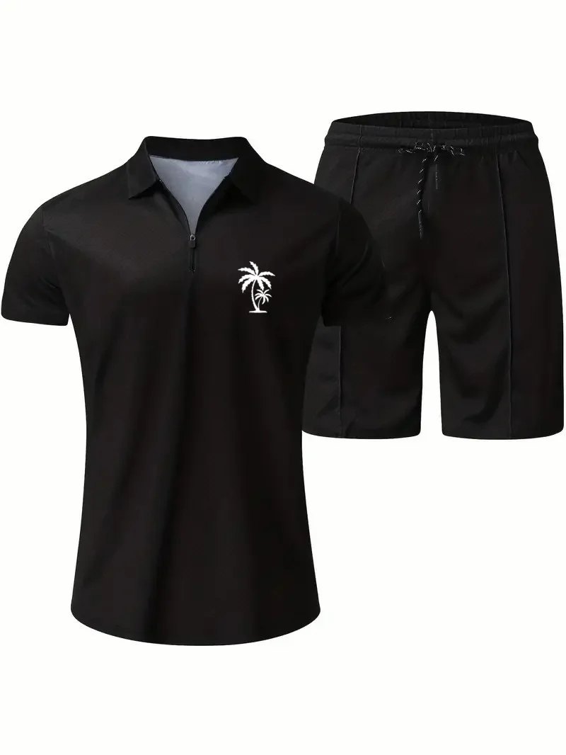 Camisa polo Suitmens para uso diario casual Collar Zipper Set 214 para hombre