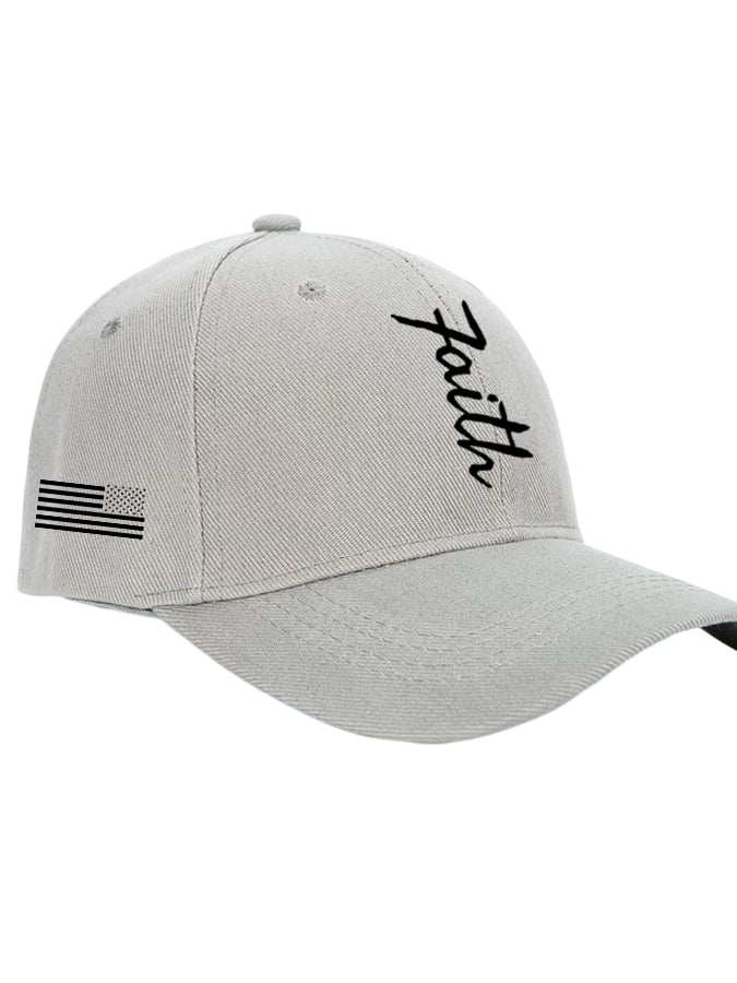 Unisex Faith&Flag Print Baseball Cap