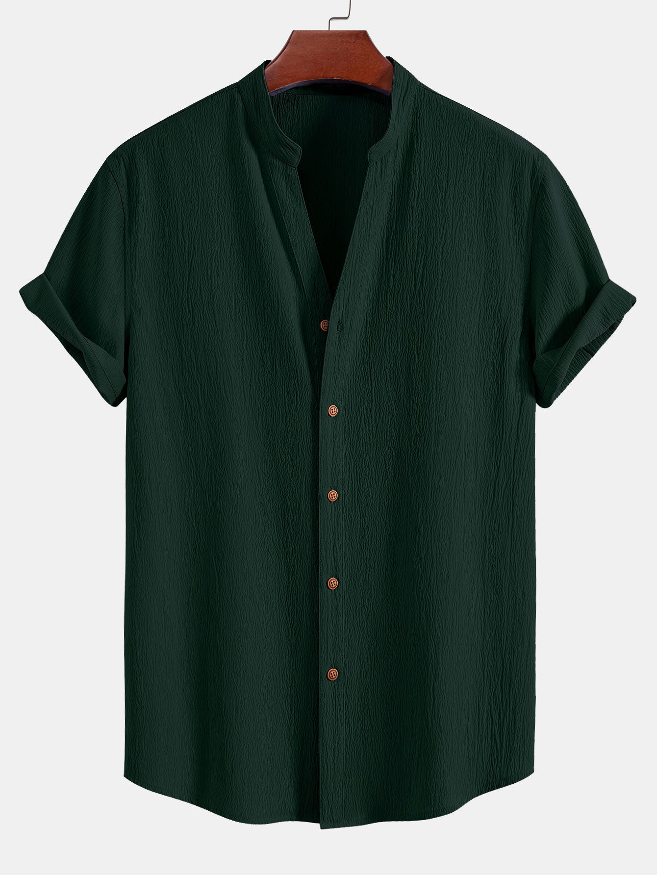 Camisa Crinkled Textured V Neck