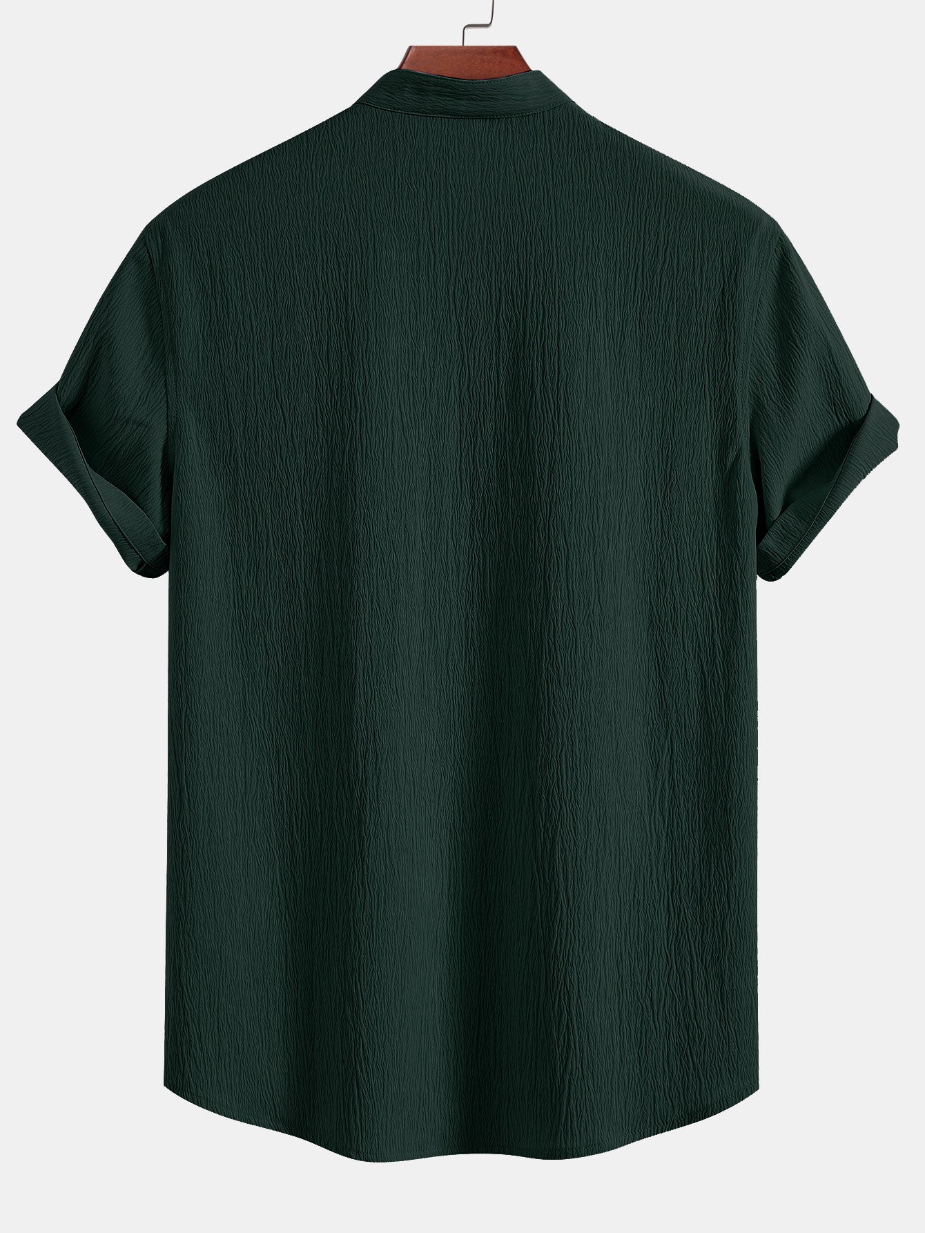 Camisa Crinkled Textured V Neck