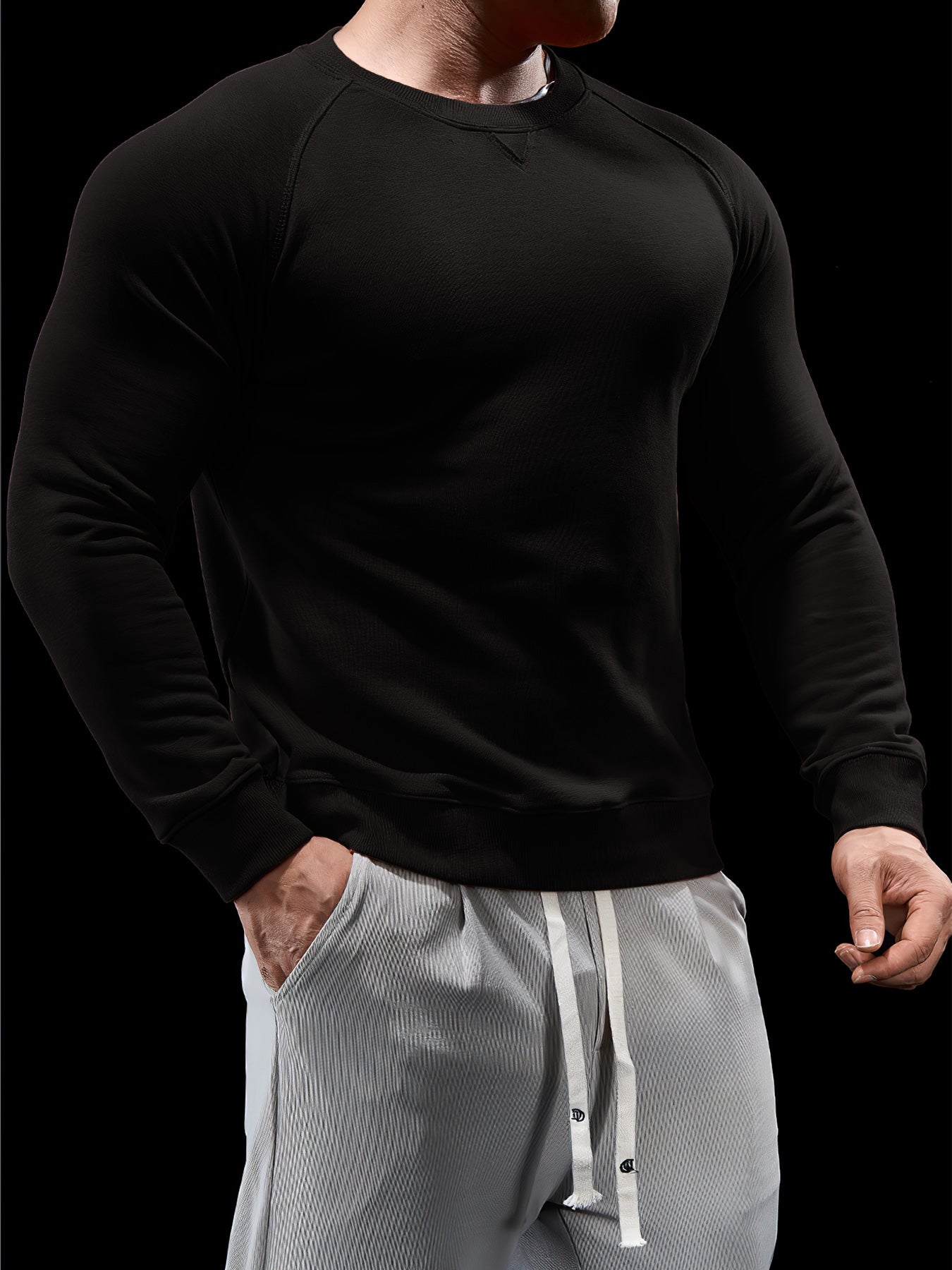 Sudadera CozySpacer cuello redondo