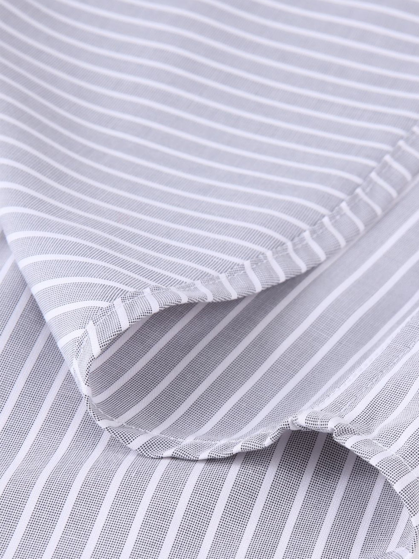 Camisa de vestir Contrast Collar rayas
