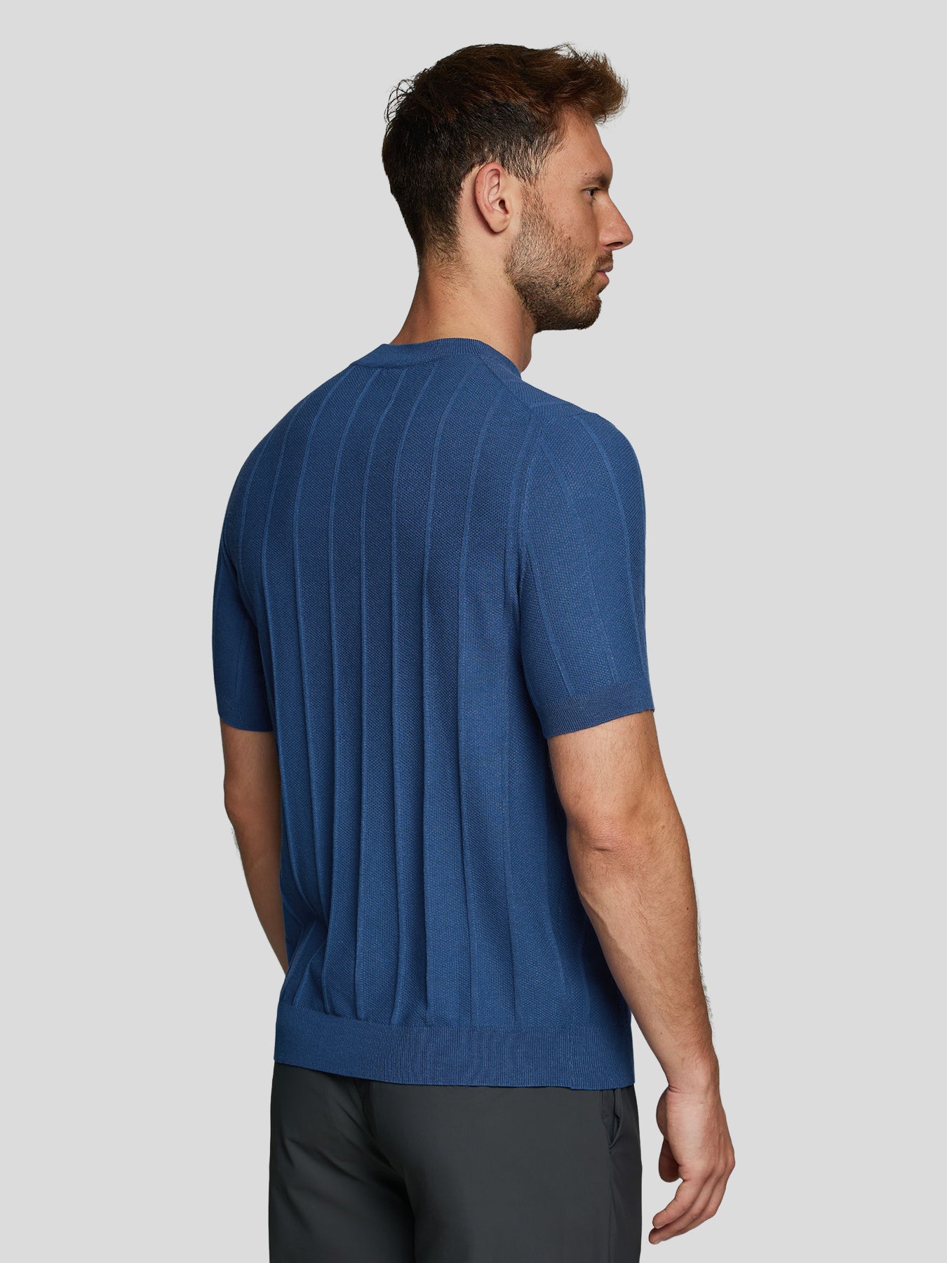 Camiseta Gentletejido transpirable a rayas de manga corta tejidoted
