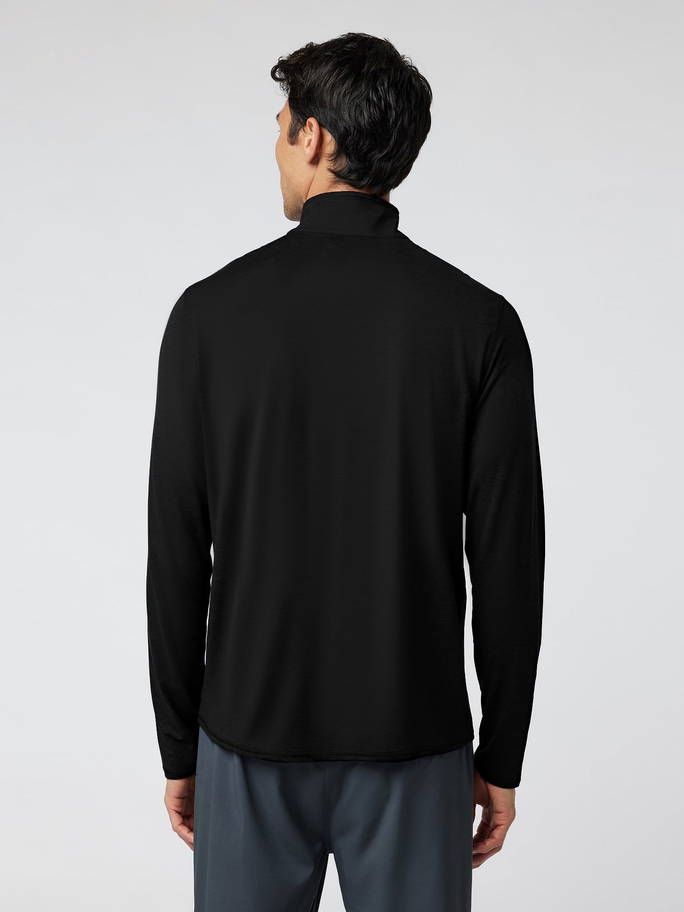 Velou Half Zip de manga larga Tee