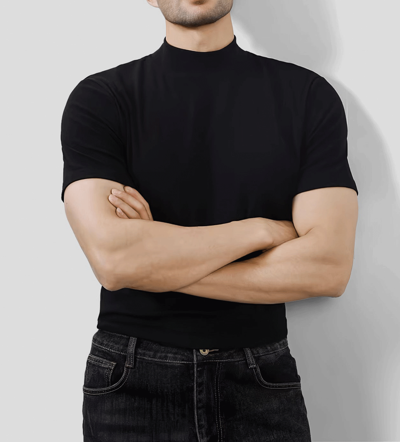 StayCool 2.0 Mock Neck de manga corta Tee