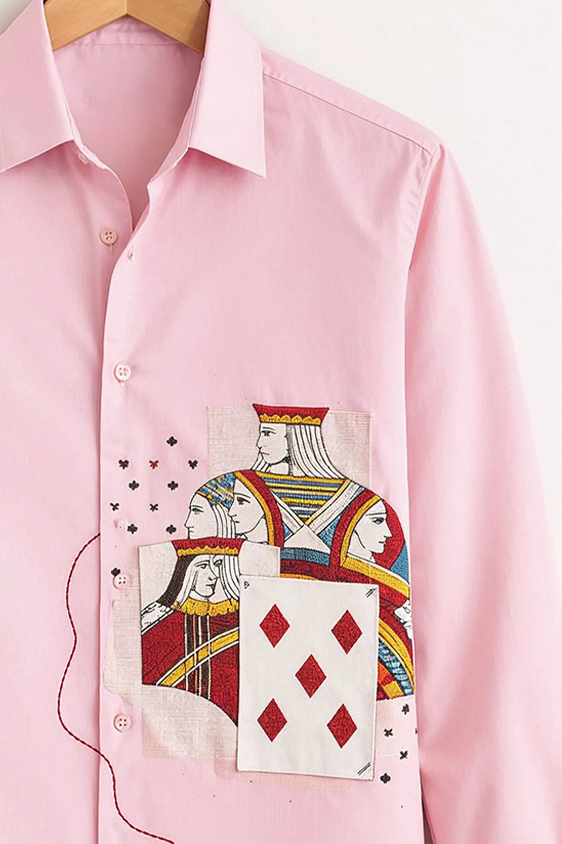 Camisa Royal Card Patch – Blush Pink