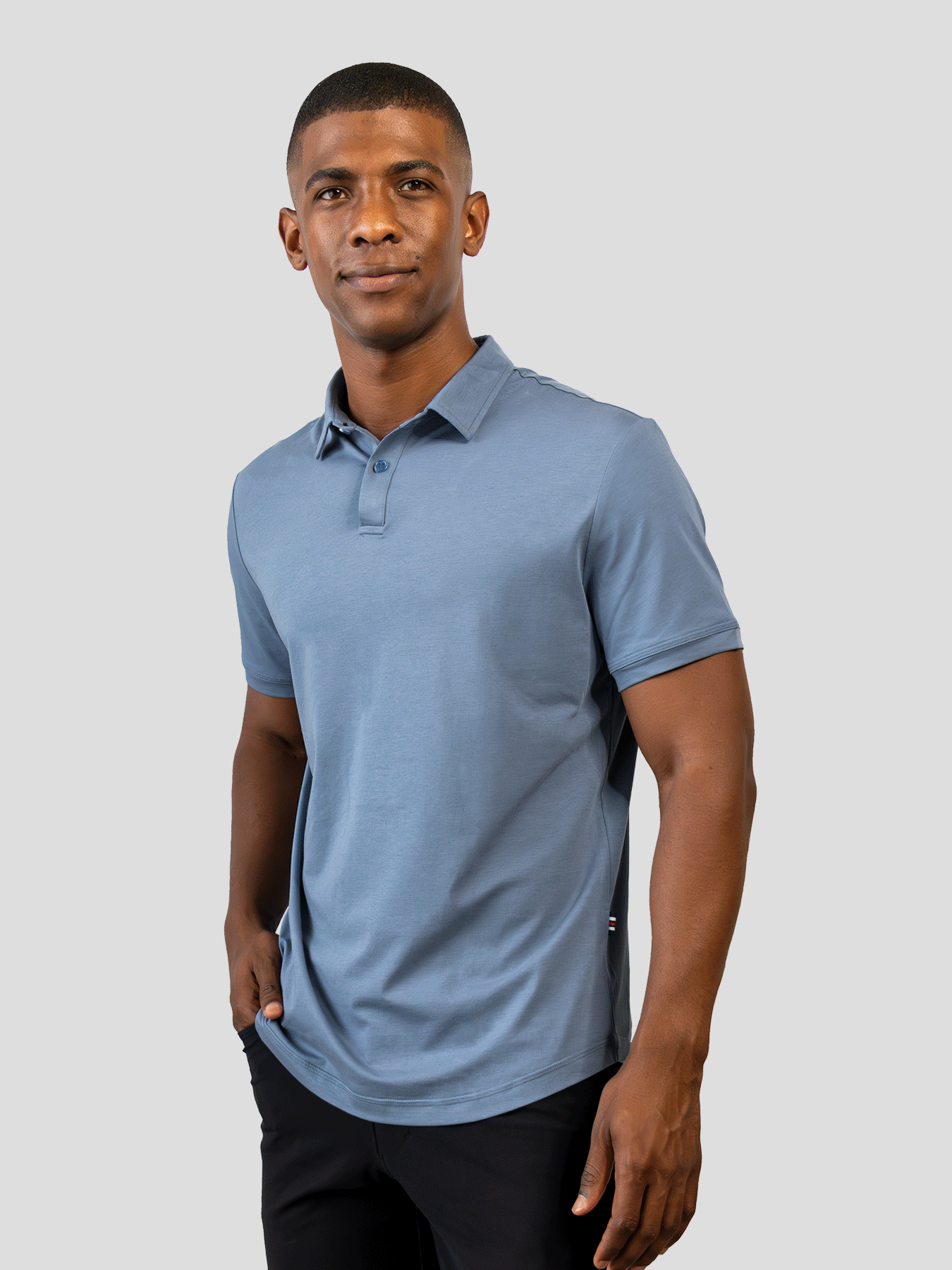 StayCool 2.0 de corte entallado Curve-Hem Polo: 2024 New Style