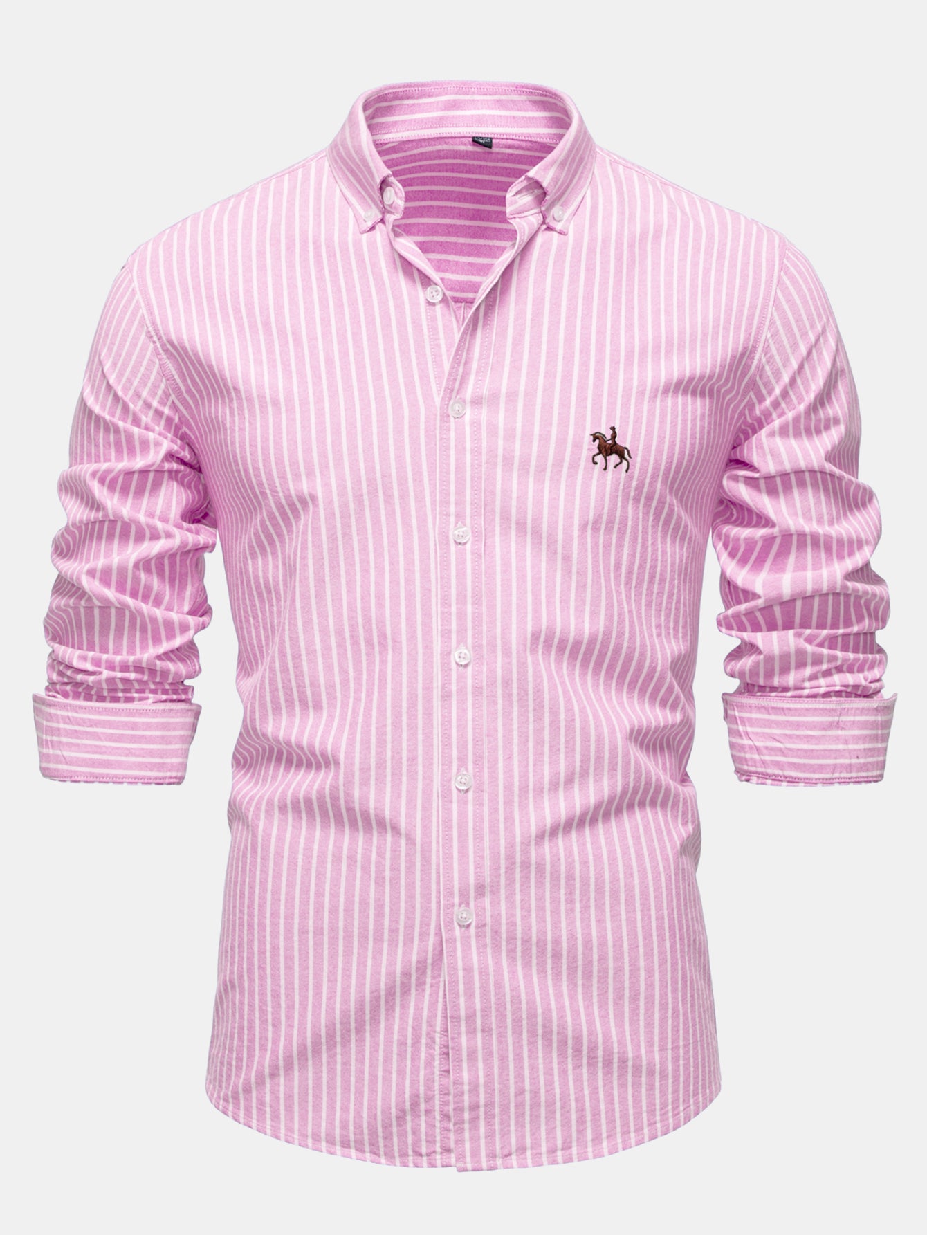 Camisa Cowboy Embroidery de algodón rayas