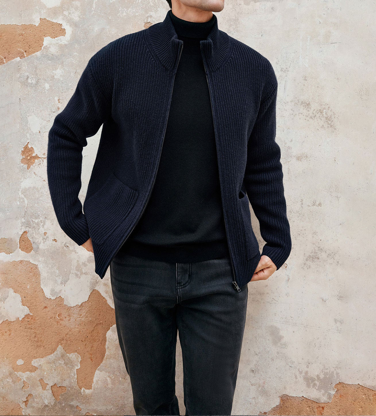 Chaqueta Gentletejido Full Zip Sweater