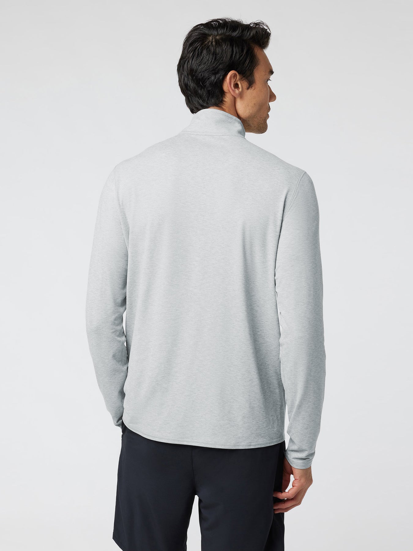 Velou Half Zip de manga larga Tee