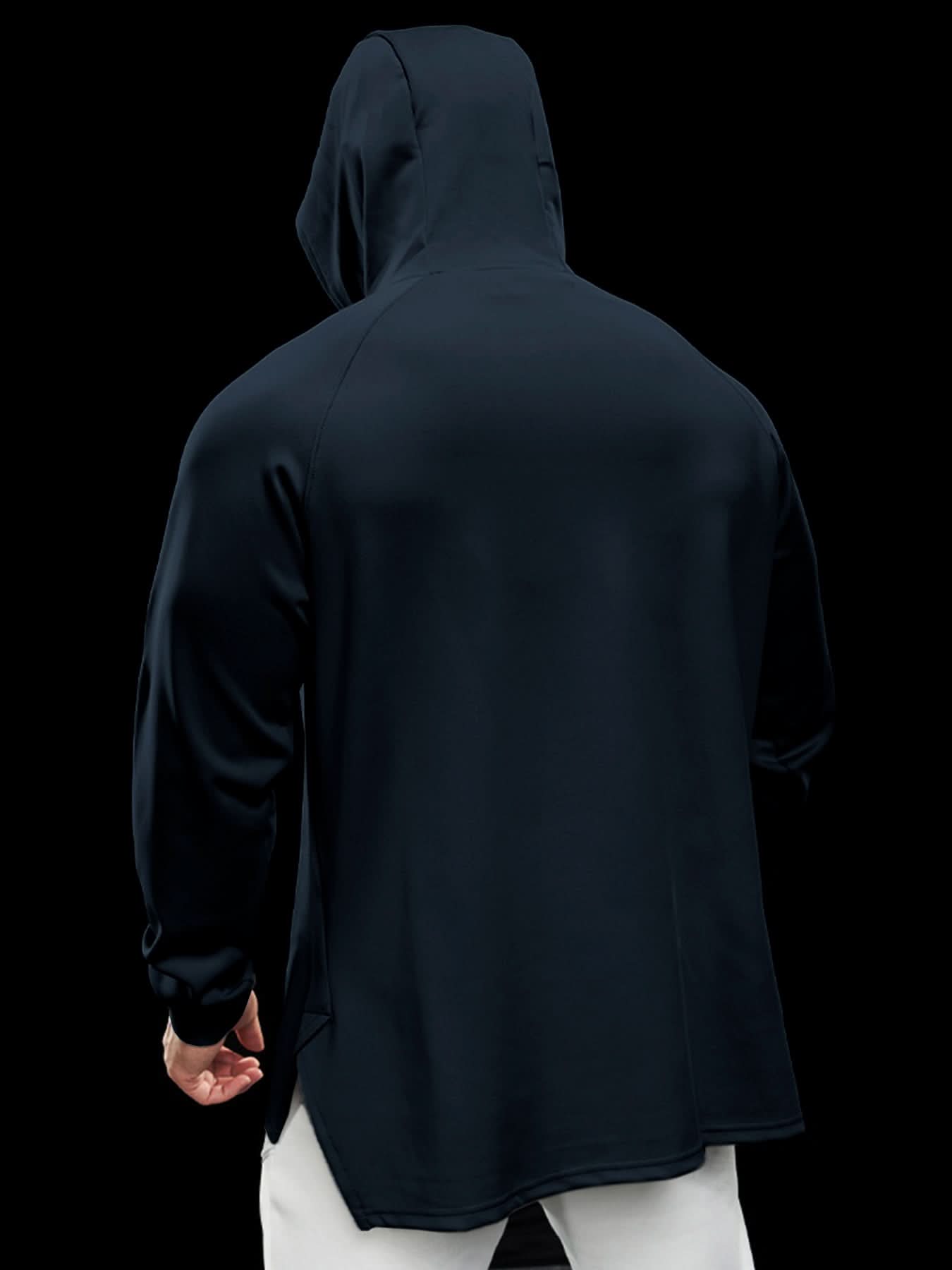 Sudadera Smoothblend Split Hem con gorrasucha